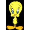 TWEETY BIRD GLITTER FREEFORM PIN