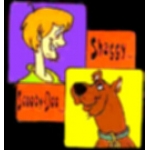 SCOOBY DOO and SHAGGY SQUARE PIN