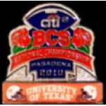 BCS 2010 CHAMPIONSHIP U TEXAS LONGHORNS PIN