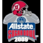 U UTAH UTES 2009 ALLSTATE SUGAR BOWL PIN UNIVERSITY OF UTAH TEAM PIN