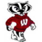 U WISCONSIN BADGERS PIN BUCKY BADGER MASCOT PIN UNIVERSITY OF WISCONSIN PIN