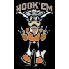 U TEXAS LONGHORNS PIN HOOK 'EM MASCOT PIN UNIVERSITY OF TEXAS PIN