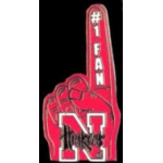 U NEBRASKA CORNHUSKERS FAN PIN UNIVERSITY OF NEBRASKA PIN