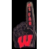 U WISCONSIN BADGERS FAN PIN