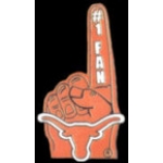 U TEXAS LONGHORNS FAN PIN