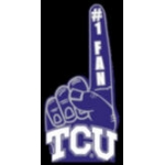 U TEXAS CHRISTIAN FAN PIN