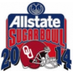 U OKLAHOMA SOONERS PIN 2014 SUGAR BOWL TEAM PIN U OKLAHOMA TEAM PIN