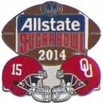 SUGAR BOWL 2014 PIN U ALABAMA VS U OKLAHOMA ALLSTATE PIN