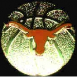 U TEXAS LONGHORNS BASKETBALL LOGO PIN