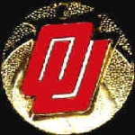 U OKLAHOMA SOONERS BASKETBALL PIN