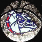 U GONZAGA BULLDOGS BASKETBALL ZAGS PIN