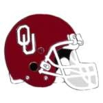 U OKLAHOMA SOONERS FOOTBALL HELMET PIN