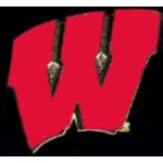 U WISCONSIN BADGERS LOGO PIN