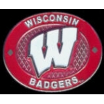 U WISCONSIN BADGERS PIN WINNING OVAL UNIVERSITY OF WISCONSIN PIN