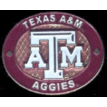 U TEXAS A&M AGGIES PIN WINNING OVAL TEXAS A&M UNIVERSITY PIN