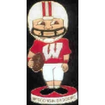 U WISCONSIN BADGERS BOBBLE HEAD PIN