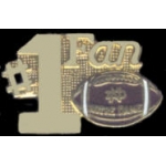 U NOTRE DAME FIGHTING IRISH FOOTBALL FAN PIN UNIVERSITY OF NOTRE DAME PIN