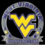 U WEST VIRGINIA MOUNTAINEERS VIP PIN UNIVERSITY OF WEST VIRGINIA PIN