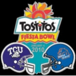 FIESTA BOWL 2010 TCU BOISE STATE MATCHUP PIN