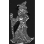 WIZARD WALKING WITH STICK AND GLOBE PIN