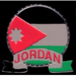 JORDAN FLAG EMBLEM PIN