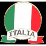 ITALY FLAG EMBLEM PIN