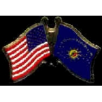 CONCH REPUBLIC KEY WEST FLORIDA FLAG US COMBO FLAG PIN