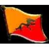 BHUTAN PIN COUNTRY FLAG PIN