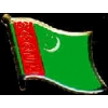 TURKMENISTAN PIN COUNTRY FLAG PIN