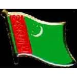 TURKMENISTAN PIN COUNTRY FLAG PIN