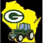 GREEN BAY PACKERS PIN STATE STYLE PIN