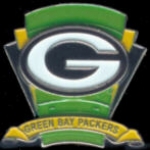 GREEN BAY PACKERS PIN FOOTBALL LOGO FIELD PIN