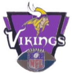 MINNESOTA VIKINGS PIN FOOTBALL VICTORY PIN