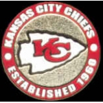 KANSAS CITY CHIEFS PIN ESTABLISHED YEAR CHIEFS PIN