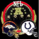 COLTS BRONCOS MATCHUP AFC 2004 PLAYOFFS PIN