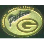 GREEN BAY PACKERS GOLD SILVER LOGO PIN