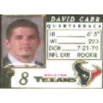 HOUSTON TEXANS DAVID CARR PHOTOCARD PIN