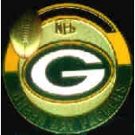 GREEN BAY PACKERS MOVING FOOTBALL PIN