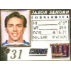 NEW YORK GIANTS JASON SEHORN PHOTOCARD