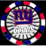 NEW YORK GIANTS POKER CHIP PIN