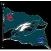 PHILADELPHIA EAGLES TEAM FLAG PIN