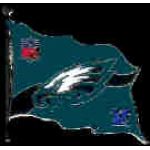 PHILADELPHIA EAGLES TEAM FLAG PIN