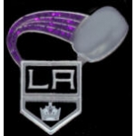 LOS ANGELES KINGS PIN PUCK GLITTER TRAIL PIN