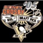 PITTSBURGH PENGUINS SIDNEY CROSBY DRAFT PICK LOGO PIN