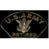 US ARMY RETIRED PIN PATCH STYLE PIN