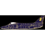 USN NAVY BLUE ANGELS F-11 TIGER AIRPLANE PIN