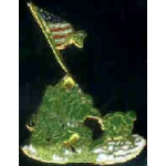 USMC MARINE CORPS IWO JIMA FLAG RISING PIN