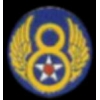 US AIR FORCE 8TH AIR FORCE LOGO PIN