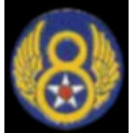 US AIR FORCE 8TH AIR FORCE LOGO PIN