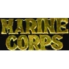 USMC MARINE CORPS GOLD SCRIPT PIN